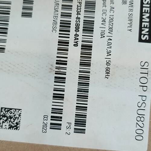 6EP3334-8SB00-0AY0 工业电源 SITOP PSU8200 DC24V 10A议价维修