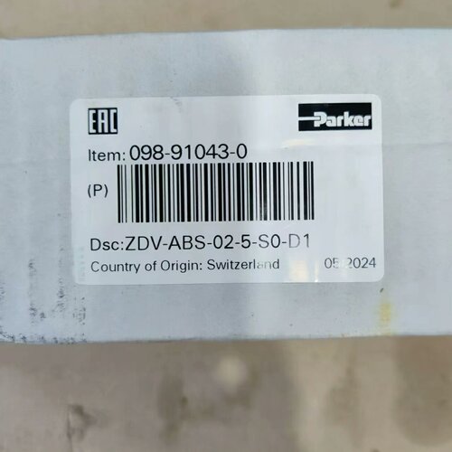 ZDV-ABS025S0D1 098-91043-0 Parker 工控液压配件议价维修