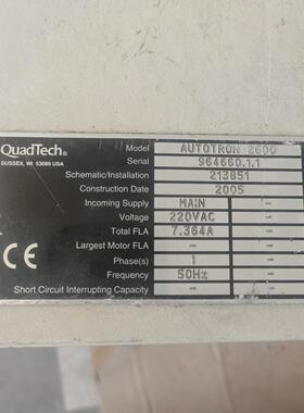 AUTOTRON 2600 QuadTech 工控主机 工业自动化控制配件议价维修