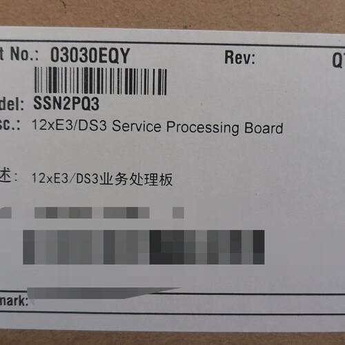 SSN2PQ3 SSN1D75S 03030EQY 12xE3/DS3业务处理板议价维修