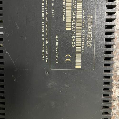 6AV6 640-0DA11-0AX0 触摸屏 K-TP178micro 工业触控屏议价维修
