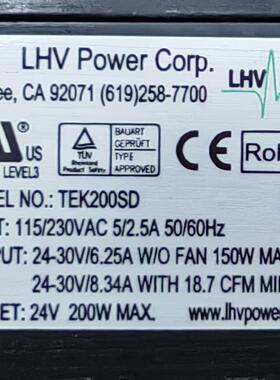 TEK200SD LHV工业电源 可调电压直流电源议价维修