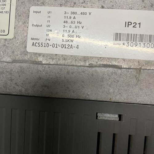 ACS510-01-012A-4 ABB变频器 5.5KW IP21 工业自动化配件议价维修