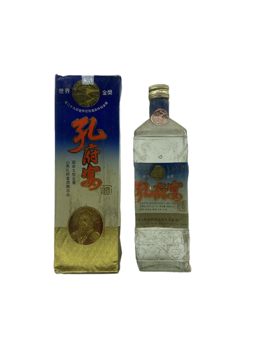 好口粮 97年38度孔府宴酒88元1瓶 盒受潮日期看不清 保真保老