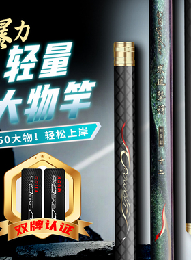 東道擎羽轻量大物竿鲢鳙竿6H超轻超硬小锥度大物M40X+T1100双吊牌