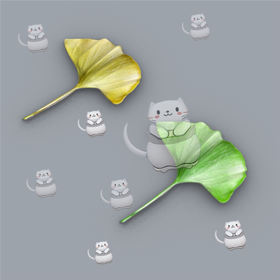 银杏叶 SU树叶Blender 犀牛建模rhino/C4D/3Dmax/maya模型obj fbx