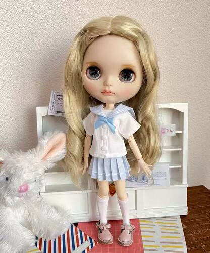 现货ob24 Azone娃衣blythe小布海军风水手服套装
