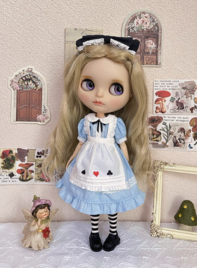 blythe ob24 Azone 6分特体爱丽丝女仆套装娃衣