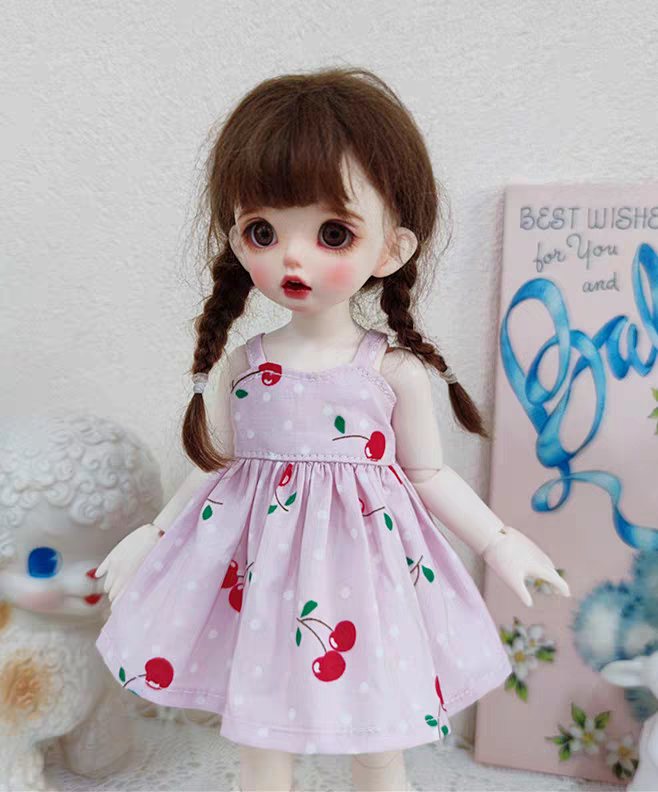 6分bjd 普六 特价白菜价娃衣吊带裙多色多图案