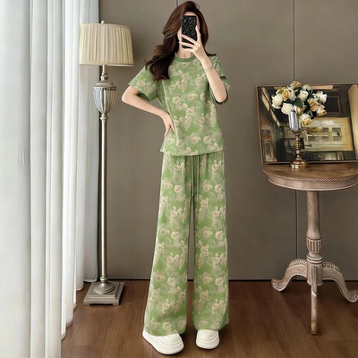 中式国风休闲运动套装女夏季