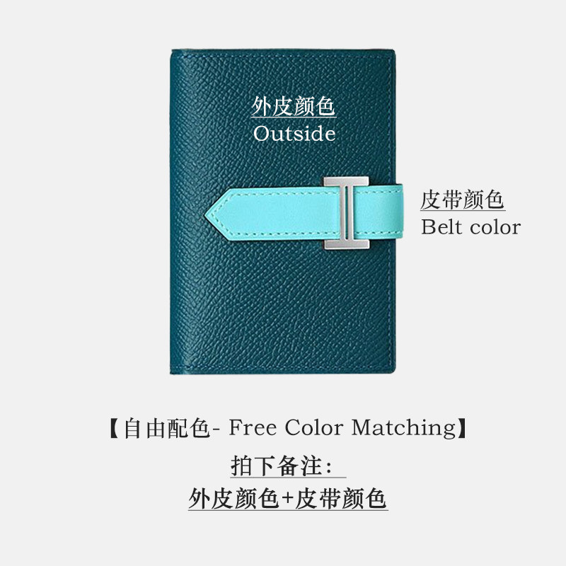 BEARN 카드 가방 동전 가방 소재 가방 DIY 수제 가죽 제품 BEARN 동전 지갑 팜 프린트 EPSOM TUMAN DESIGN