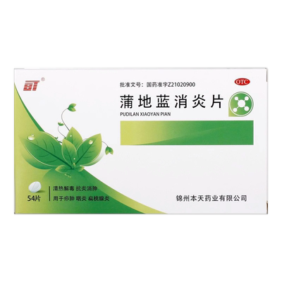 【BT】蒲地蓝消炎片300mg*54片/盒