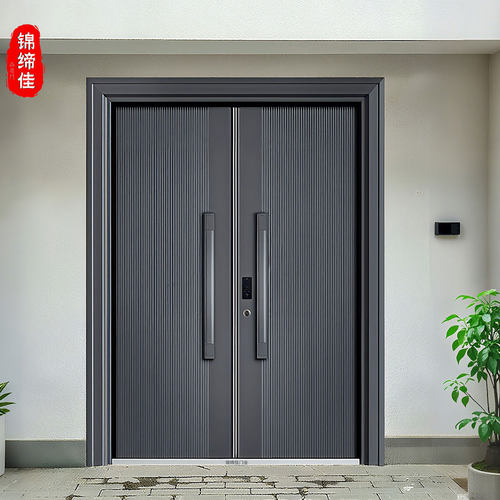 精雕铸铝大门现代简约百搭款