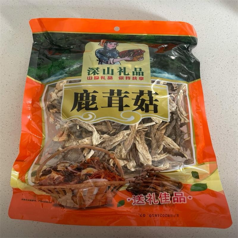 高山鹿茸菇干货炒腊肉农家特产脆脆菇净重炖汤无熏