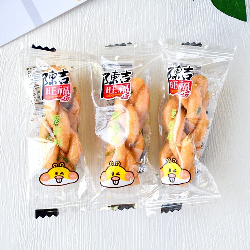 *陈吉旺福小麻花葱香味散称小包麻花休闲零食小吃办公室解馋零食/