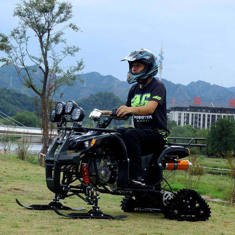 厂家直销沙滩车四轮越野摩托车履带雪地车雪橇板全地形125山地atv