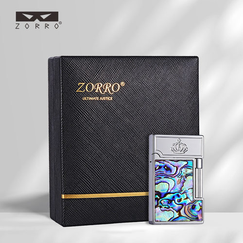 zorro/佐罗Z612-204皇冠彩贝朗声煤油打火机侧滑轮高端商务礼品新