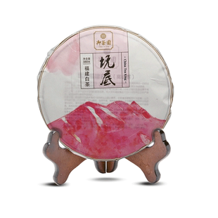 御茶园福建白茶自饮送礼收藏2023坑底福建白茶饼老茶饼380g