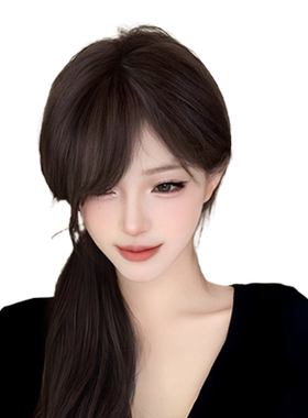 phaeton真人发丝氛围感斜刘海