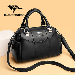 包包女2021新款 百搭中年妈妈斜挎包枕头包 大容量波士顿手提包时尚
