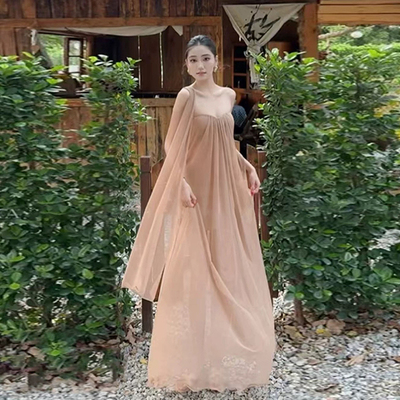 WEIRDPUSS海岛时光网纱连衣裙