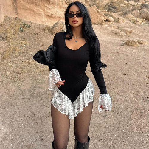 WERIDPUSS欧美拽姐酷辣连体衣