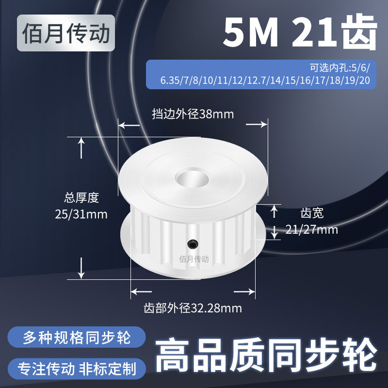 BAIYUE同步轮皮带轮橡胶同步带