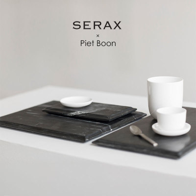Serax黑色大理石托盘茶盘