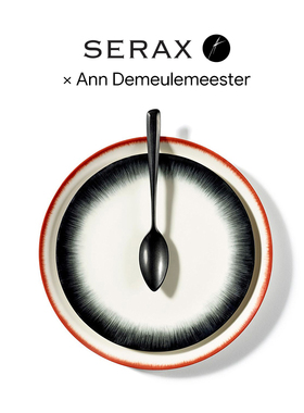 比利时Serax Ann Demeulemeester西餐盘平盘陶瓷餐具高级暗黑风