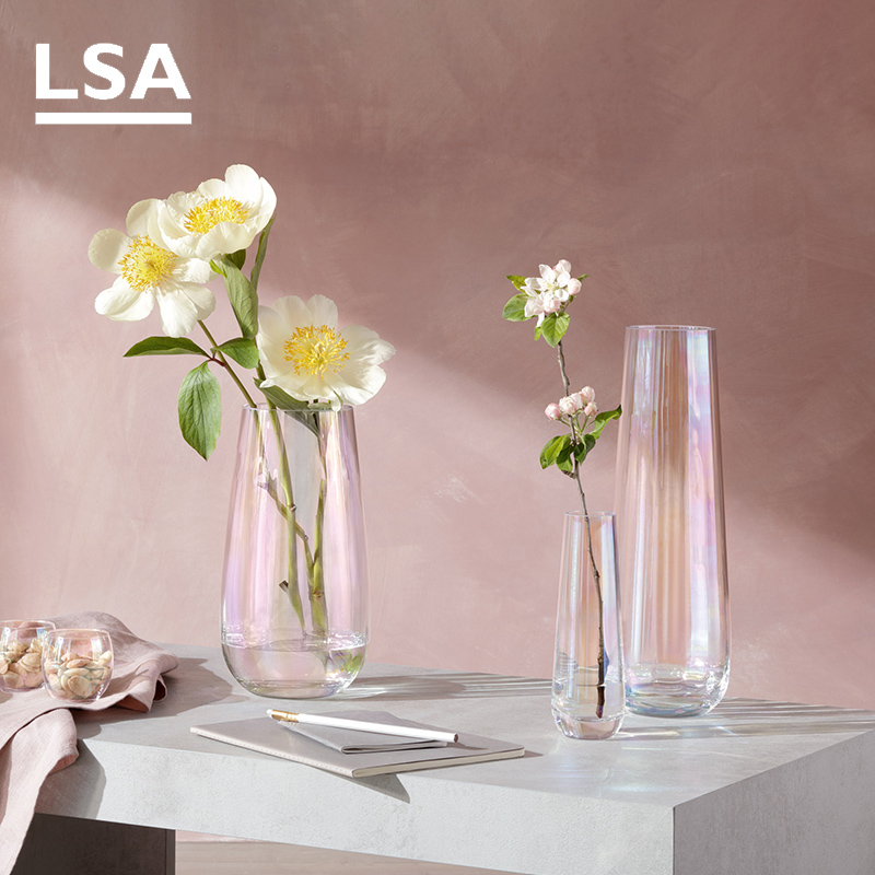 英国玻璃花瓶摆件北欧水培