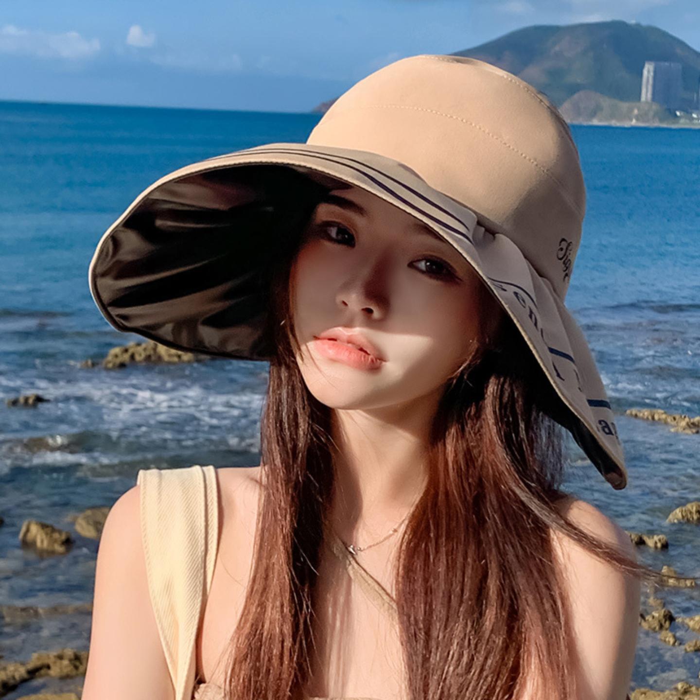 新款韩版户外夏天空顶网红女遮脸