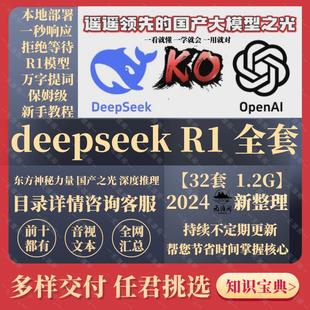 deepseek从入门到精通使用教程api本地部署视频R1深度思考模型