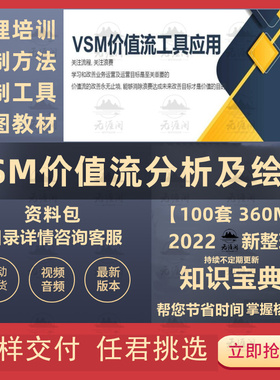 VSM价值流图绘制改善分析IE工业工程工厂精益改善课件电子资料全