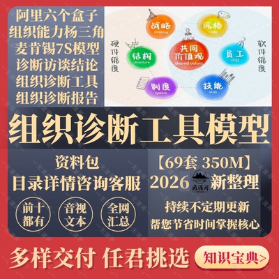六个盒子的理论与实践组织诊断开展组织诊断和组织发展工作资料