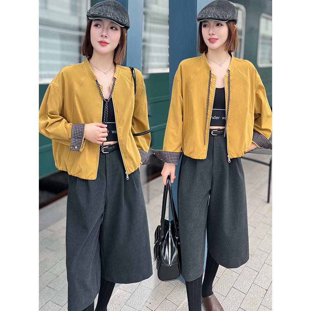 MONLOUVE巨好看的早秋外套女秋2025新款初秋今年流行爆款独特漂亮