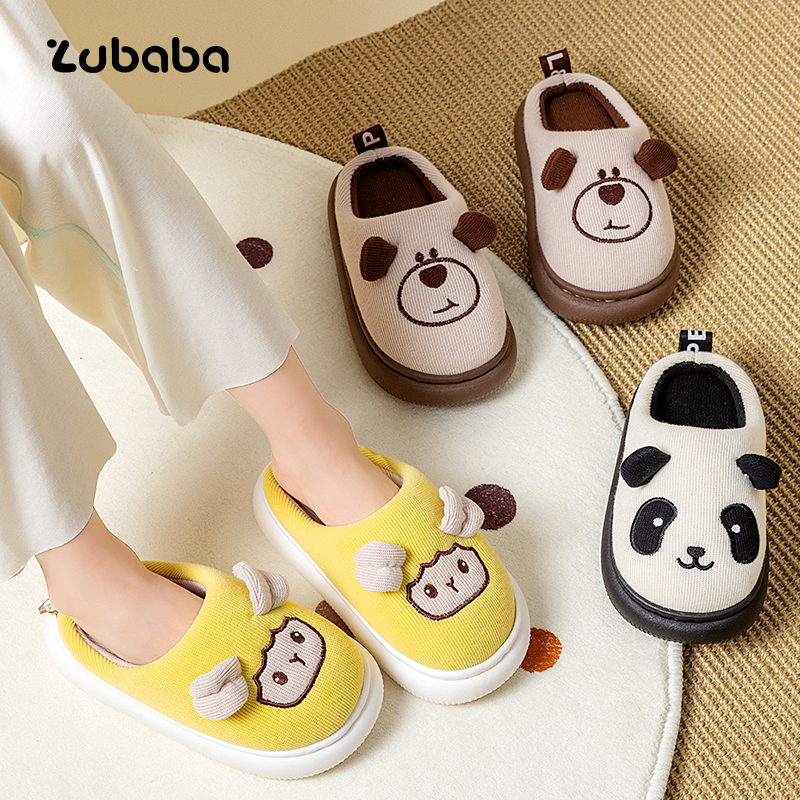 猪爸爸童年儿童可爱布拖鞋