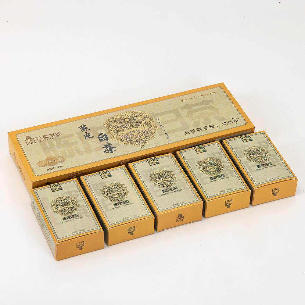 -八狮陈皮白茶100g*2盒秋冬润燥一次一片六年的陈皮加八年的老白