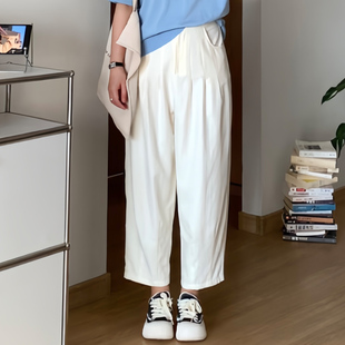 梨型身材mm宽松显瘦遮胯高腰九分阔腿裤 微胖 女装 喵喵 1095 大码