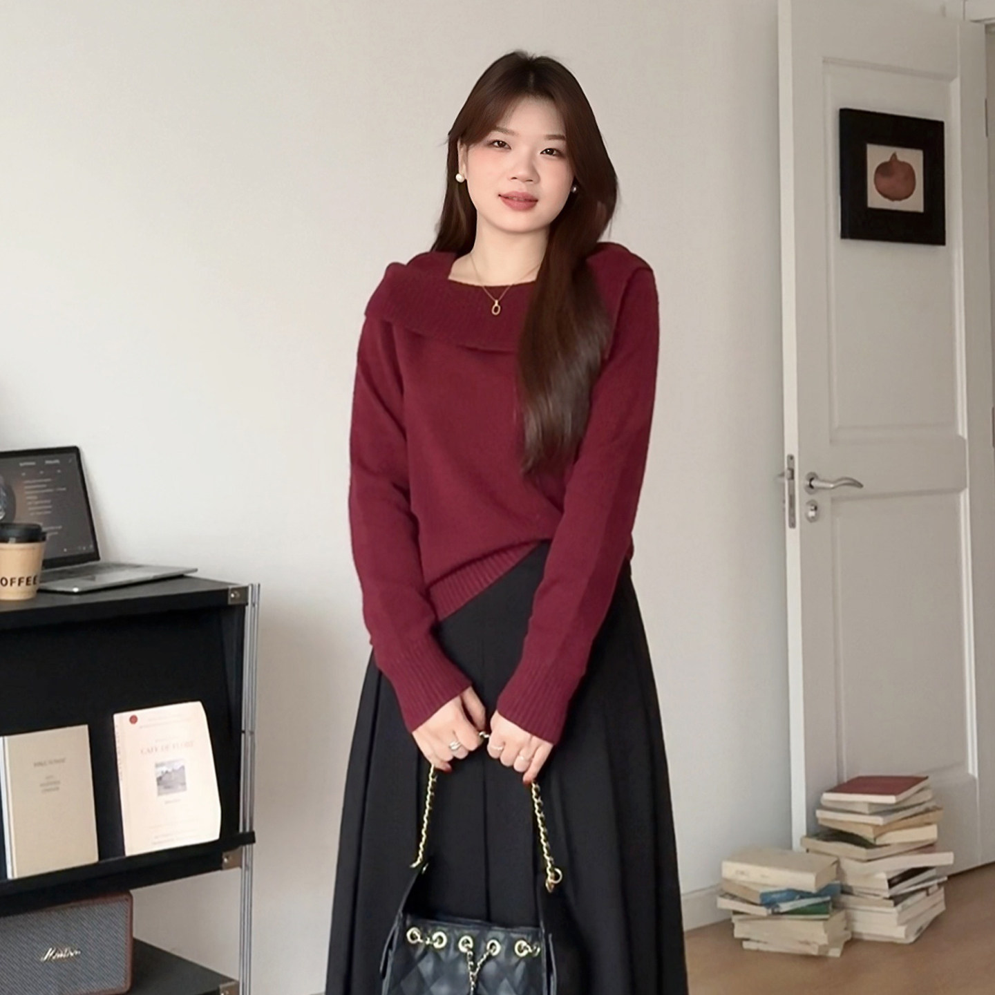 微胖的喵喵大码女装胖mm秋冬季穿搭洋气显瘦氛围感长袖针织衫1804,女装/女士精品,大码内搭,淘宝优惠券,粉丝福利购,淘宝优惠卷