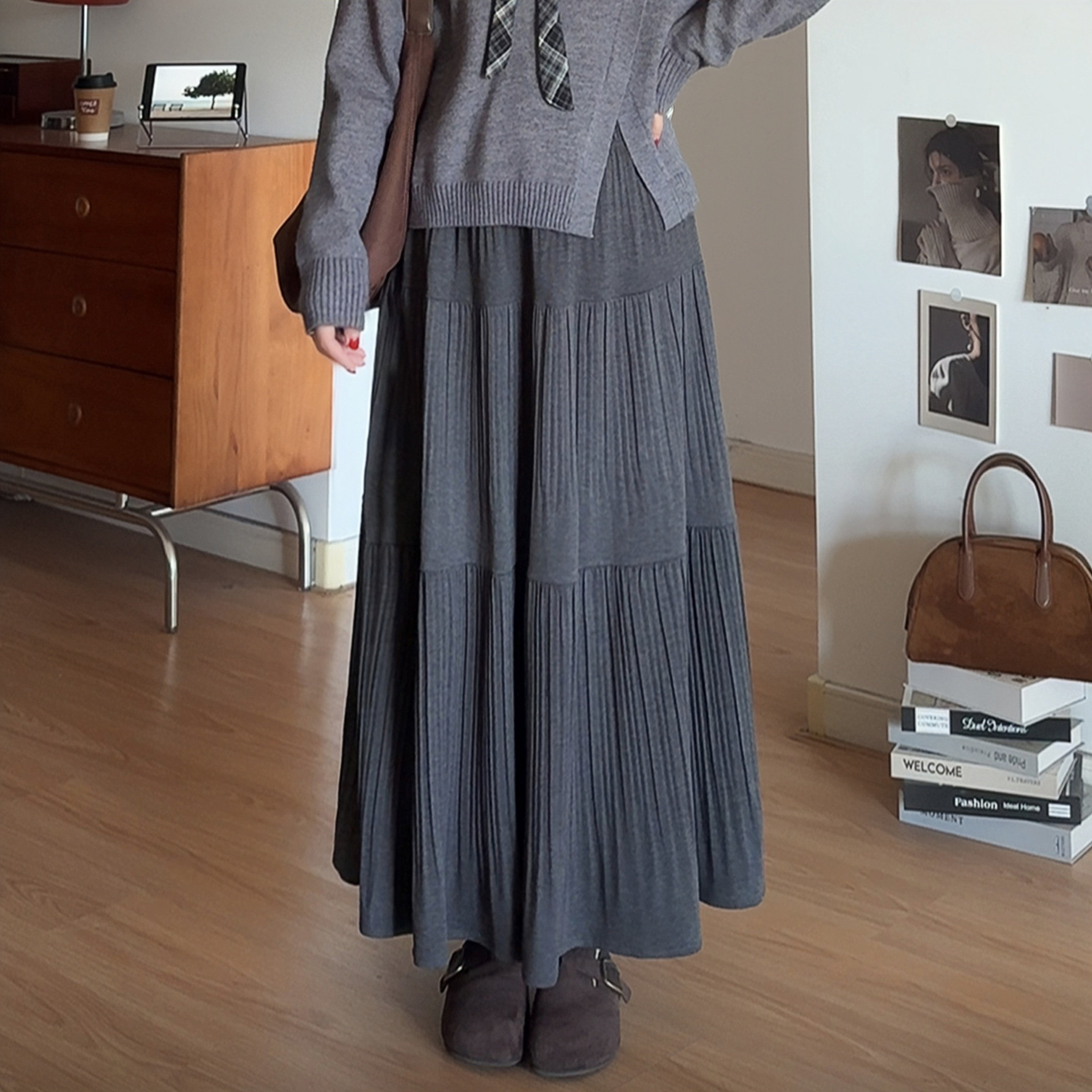 微胖的喵喵梨型身材大码胖mm秋冬遮胯显瘦毛呢压褶a字半身裙3288,女装/女士精品,大码半身裙,淘宝优惠券,粉丝福利购,淘宝优惠卷