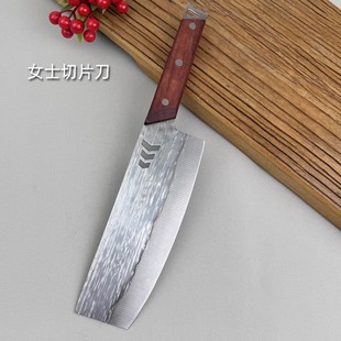 锋利切片不锈钢锻打青铜时代切刀专用厨房切菜切肉两用厨家用切肉