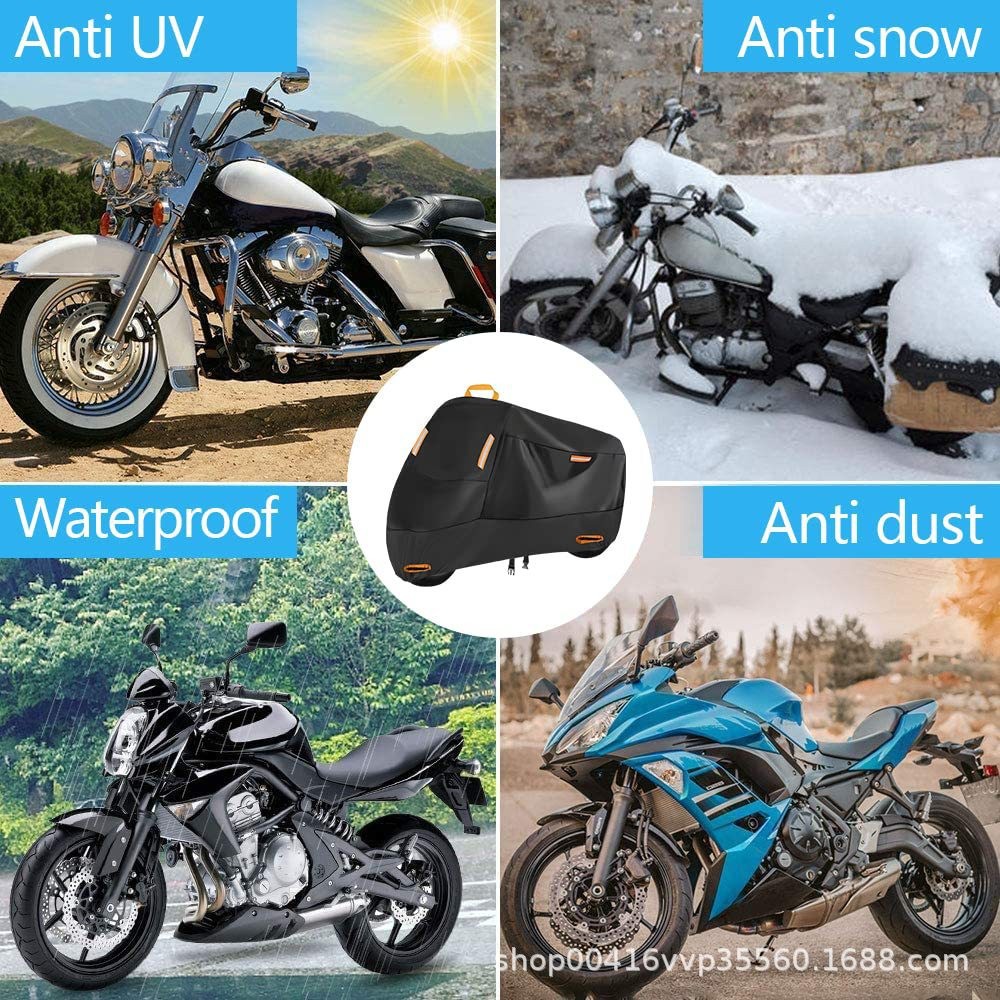 摩托车罩190T/210D摩托车衣罩户外电动车加厚遮阳防雨车衣防尘罩