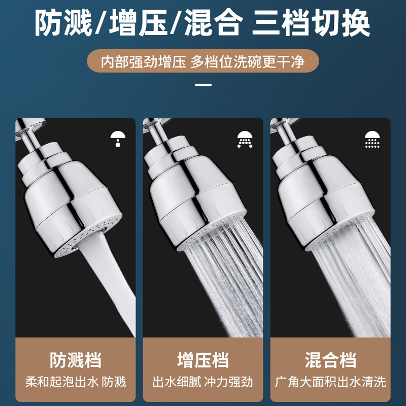 延伸器可旋转嘴厨房水槽通用洗碗池水龙头外接增压花洒防溅头喷头