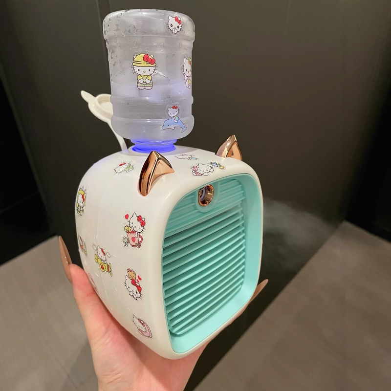 迷你风扇小空调桌面喷雾家用小型制冷空调扇加湿便携式电风扇宿舍