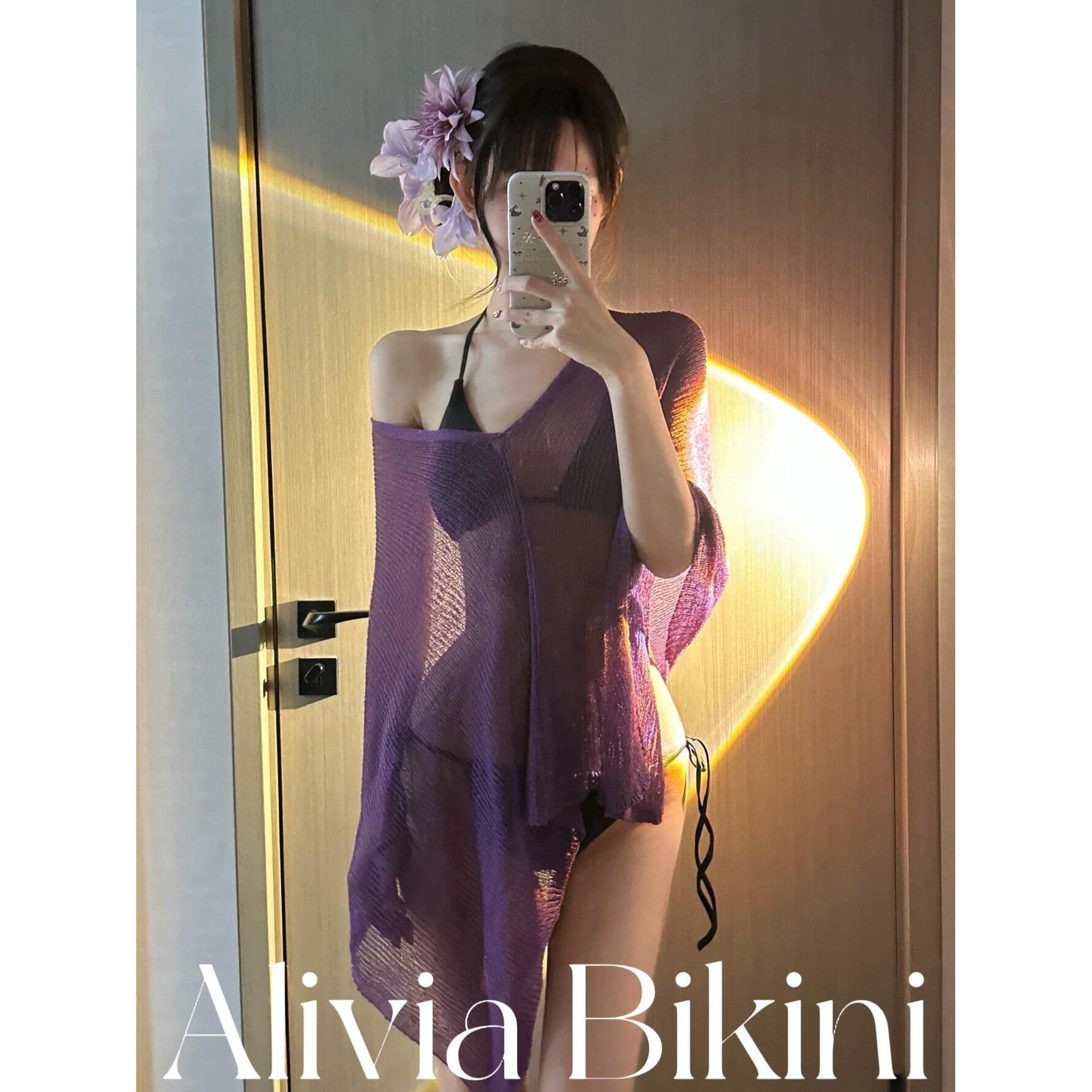 度假比基尼带防晒披肩2026性感泳衣女小胸聚拢显瘦度假泡温泉沙滩