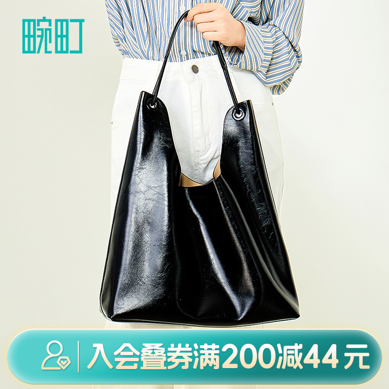 畹町软皮子母hobo包单肩腋下包