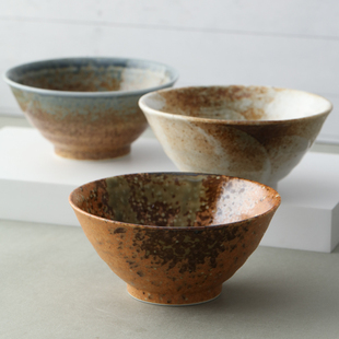 美浓烧日本进口市原系列餐具饭碗斗笠碗小碗甜品碗米饭碗