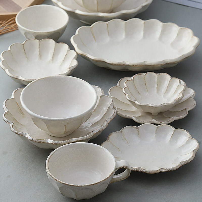 小兵窑日本进口梨花系列陶瓷饭碗汤碗面碗深盘盘子菜盘,餐饮具,碗,淘宝优惠券,粉丝福利购,淘宝优惠卷