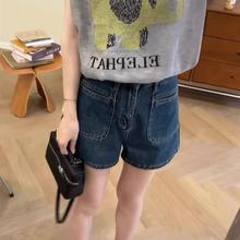 SOLENELARA夏季女装2025年新款微胖显瘦上衣小个子穿搭网红牛仔短