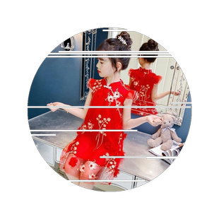 2026新款女童连衣裙儿童旗袍夏季裙子洋气女孩中国风公主汉服夏装